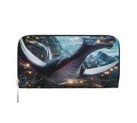 YVNKHKU Wallet Wallet Money Clip Stylish For Mens Women Handbags, Pu Leather, Multiple Compartments, Ideal For Cash And Cards The majestic Japanese dragon, Black, One Size