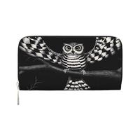 YVNKHKU Wallet Wallet Money Clip Stylish For Mens Women Handbags, Pu Leather, Multiple Compartments, Ideal For Cash And Cards Illusion and psychedelic art, Black, One Size
