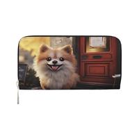 YVNKHKU Wallet Wallet Money Clip Stylish For Mens Women Handbags, Pu Leather, Multiple Compartments, Ideal For Cash And Cards Fantastic and adorable dog, Black, One Size