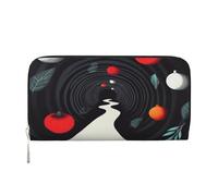 YVNKHKU Wallet Wallet Money Clip Stylish For Mens Women Handbags, Pu Leather, Multiple Compartments, Ideal For Cash And Cards The path through the dense forest, Black, One Size