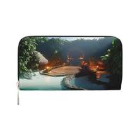 YVNKHKU Wallet Wallet Money Clip Stylish For Mens Women Handbags, Pu Leather, Multiple Compartments, Ideal For Cash And Cards Heaven's Gate, Black, One Size