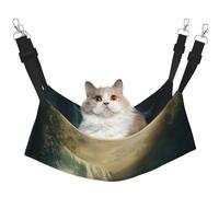 YVNKHKU Waterfalls and Fog in a Fantasy World Reversible Cat Hammock Hanging Soft Breathable Pet Cage Adjustable Bed for Kitten Puppy or Small Large