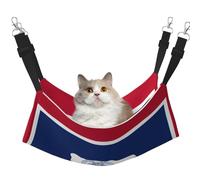 YVNKHKU Wyoming State Flag Reversible Cat Hammock Hanging Soft Breathable Pet Cage Adjustable Bed for Kitten Puppy or Small Large