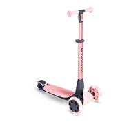 Yvolution Glider Nua Kids Three Wheel Scooter with LED Wheels - Pink