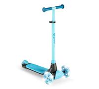 Yvolution Y Glider Kiwi Scooter for Kids Ages 3-8, 3 Wheel Scooter with LED Wheels (Blue)