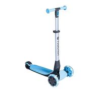 Yvolution Y Glider Nua Three Wheel Foldable Kick Scooter for Kids with Storage Accessory for Children Ages 3+ Years