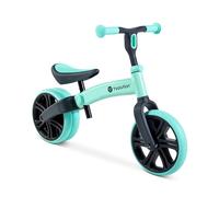 Yvolution Y Velo Junior Toddler Balance Bike | 9 Inch Wheel No-Pedal Training Bike for Kids, Early Learning Bicycle with 3 Adjustable Wheels, Outdoor Gift for Age 18 Months 2 3 4 5 Year Old Boy Girl