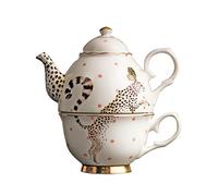 Yvonne Ellen Cheetah Print Tea Set Teapot and Cup