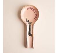 Yvonne Ellen Doggie Ceramic Spoon Rest - Multi Coloured Ceramic Teaspoon & Cooking Spoon Holder, Cooking Utensil Rest, Teabag Holder, Decorative China Cooking Spoon Rest for Kitchen, 27 x 12 x 3 cm