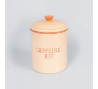 Yvonne Ellen Enamel Coffee Bean Storage Tin | Airtight Coffee Container & Coffee Jar, Vacuum Canister for Coffee Beans & Ground Coffee, Stylish Coffee Storage Container & Tea Container | 15.5cm x 11cm