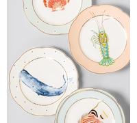 YVONNE ELLEN Fishy Tea Plates (Set of 4)