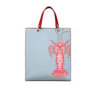 Yvonne Ellen Large Structured Tote Bag - Pale Blue With Lobster - Pale Blue With Lobster - 824392 - 5060388017828