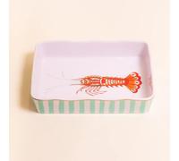 Yvonne Ellen Lobster Rectangular Roaster Large | Non-Stick Large Roasting Tin, Deep Oven Tray & Roasting Dish, Ideal Large Roasting Pan, Stoneware Style Roaster | 30CM x 22CM x 6CM