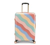 YVONNE ELLEN Medium Trolley Case, 4W - Four Wheels, Wobble Stripe Multicolour, Travel Suitcase, Hardside Collection