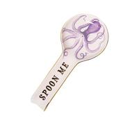 Yvonne Ellen Octopus Ceramic Spoon Rest - Multi Coloured Ceramic Teaspoon & Cooking Spoon Holder, Cooking Utensil Rest, Teabag Holder, Decorative China Cooking Spoon Rest for Kitchen, 27 x 12 x 3 cm