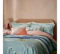 Yvonne Ellen Sister Swans Kingsize Duvet Cover Set, Aqua