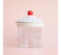 YVONNE ELLEN Tres Bien Small Glass Storage Jar | Glass Storage Jars with Lid Airtight, Kitchen Storage Jars for Pasta & Food, Storage Jars for Kitchen | 10 x 12 cm