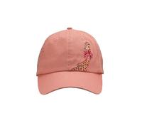 YVONNE ELLEN Women's Hat, Giraffe Embroidery 6-Panel Cap, Vintage Pink, Women's Standard Fit, Adjustable Straps, Chic Baseball Cap for Women