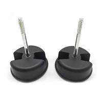 yvshy 2 PCS Car Roof Panel Knob Screws, Metal + Plastic Hard Panel Installation Replacement Knob Screws, Car Modification Fixing Parts, Compatible with 2007-2019 Jeep Wrangler JK (Black & Silver)