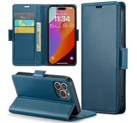 YVWUNH for Iphone 1615 13 14 12 11 Pro Max SE X XR XS 8 7 6 6S Plus Card holder Wallet cover With Leather Phone Case,Blue,For iPhone 13 Mini