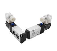 YVZDHNSFY Pneumatic Solenoid Valves 1/4'' 1/8" 3/8” 1/2" 5 Way 5/2 Plate Valves 4M210-08B 4M310-10B 4M410-15 4M110-06 4M220-08(Onecolor,4M110-06)
