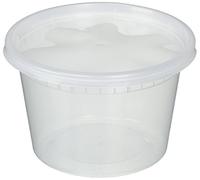 YW SYNCHKG037163 FBA_13661 Deli Food Storage Containers with Lids, 16 Ounce (50 Count), Clear