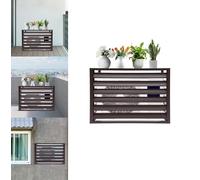 Ywanwj air source heat pump cover 1.5P outdoor condenser protective cover aluminum air conditioning cover Hide Air Con Noise Reduction Multifunctional plant rack will make you durable outdoors