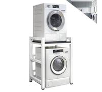 Ywanwj Dryer Stand Height adjustable Portable Stacking Kit - Dryer Dishwasher Storage Shelf Stacking Kit for Washer and Dryer Washing Machine Storage Shelf Bearing Capacity 400kg