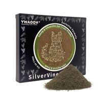 YWAOOH Catnip & Silvervine Powder - 30g Blend of Silvervine Gall Fruit & Organic Catnip, Non-Addictive, for All Cat Ages, Multi-Use with Toys, Scratchers & Protecting Furniture, with 5 Little Pouches