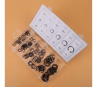 YWBL-WH 100pcs Multi-Functional C Clamp/Holder, Metal Circlips Set with 6 Sizes, 11mm to 21mm Assortment for and Mechanic Use