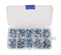 YWBL-WH 100pcs Variable Resistor Assorted Kit 10 Value 500 to 1M ohm Single-Turn Trimming Potentiometer Kit, Resistance