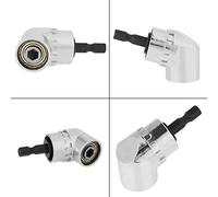 YWBL-WH 105 Degree Angle Extension Socket, Hex Shank Drill Bit Holder with Magnetic Lock for Electric Drill and Socket Wrench, Vanadium Alloy Steel, Fits 1/4 Inch