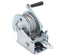 YWBL-WH 1200lb Hand Winch, Self-Locking Alloy Steel Gear | 8m Wire Rope Lifting, Dual Brake Mechanism, Heat Treated Drive, For Warehouse Construction Hoisting