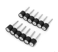 YWBL-WH 12Pcs Drum Rubber Mandrel, Polishing Drum Rubber Mandrel, Shank for and Compatible Rotary Tool, Attachments