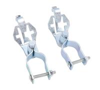 YWBL-WH 2 Pairs 41MM T Post Hinge Pins Chain Link Fence Gate Hanger Kit Heavy Duty T Post Gate Hinge with Solid Steel Hot Dip Galvanized Coating for Farm Garden Backyard Fence