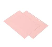 YWBL-WH 20 Sheets A5 Loose Leaf Binding Cover, Flexible PP Plastic Presentation with Frosted Translucent Surface, for School Office Notebook (Pink)
