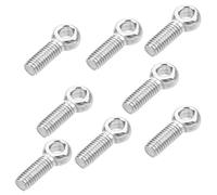 YWBL-WH 20Pcs Lifting Eye Bolt M6 304,Stainless Steel Machinery Shoulder, Fisheye Screw With Ring Screw, Screw