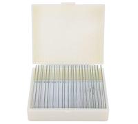 YWBL-WH 25 Animal Specimen Slides Biological Slides Microscope Prepared Specimens with Storage Box for Science Education