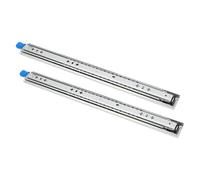 YWBL-WH 265lbs Heavy Duty Locking Drawer Slides, Cold Rolled Steel 3 Fold Rails with Secure Locking for Cabinets RVs and Trucks