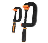 YWBL-WH 2Pcs C Clamp Set Engineering Plastic Clamps Quick Grip Clamping Tool with Ergonomic Handle for Model Making Craft Bonding