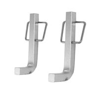 YWBL-WH 2Pcs Snap L-Pins for Weight Distribution Hitches Equalizer Steel Locking Pins Trailer Sway Bar Clips with Integrated Snap Rings
