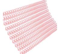 YWBL-WH 30-Hole Binding Spines 10pcs Plastic Ring Binders for Notebooks 12mm Ring Diameter Holds 85 Sheets for A4 A5 A6 A7 B5 Paper with Cylindrical Design Easy to Turn Page (10pcs)