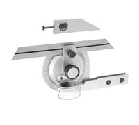 YWBL-WH 360 Degree Universal Bevel Protractor Angle Finder with Magnifying Glass, Carbon Steel Tool for Internal and External Angle Measurement in Woodworking and Carpentry