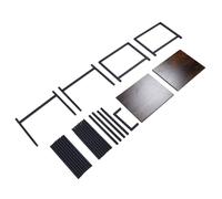 YWBL-WH 3D Printer Table, Sturdy Wooden Stand with 360° Rotating Casters for 3D Printer Filament Storage, Holds 32 Spools, Supports 100 Lbs, Adjustable Feet, 23.6 X 15 Inch Top