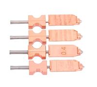 YWBL-WH 4 Pcs Hotend Kit, All Metal Nozzle Replacement for 3D Printer with 0.25mm 0.4mm 0.6mm 0.8mm Quick Detachable Nozzles, High Temperature Proof