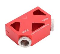 YWBL-WH 45 Degree Drill Positioner, Aluminum Alloy Dowel Drill Guides Joiner for Woodworking, with 45 Degree Oblique Hole Locator for Furniture and Frames