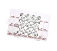 YWBL-WH 480Pcs Multilayer Ceramic Capacitor Set, Yellow Resin Monolithic Ceramic Capacitor Kit, 10pF to 10uF for Computer and Industrial Control