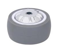 YWBL-WH 4in TPR Rubber Caster Heavy Duty Wheel Replacement for Hand Trucks Dolly Wheelbarrows 150kg Load Capacity Shock Absorption Silent Caster