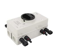 YWBL-WH 4P Photovoltaic Solar Disconnect Switch, 1000V 32A Isolator IP66 Flexible Wall Mounted Type with Good Heat Dissipation, 3 Lockable Positions for Home RV Solar System