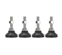 YWBL-WH 4PCS Workbench Leg Leveler Adjustable Leveling Feet 2" Round Base Dia Furniture Levelers M 12